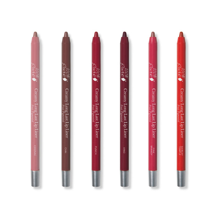 100 Percent Pure Creamy Long Last Lip Liner - The Green Kiss