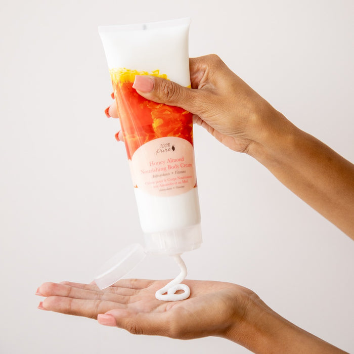 100 Percent Pure Honey Almond Body Cream - The Green Kiss