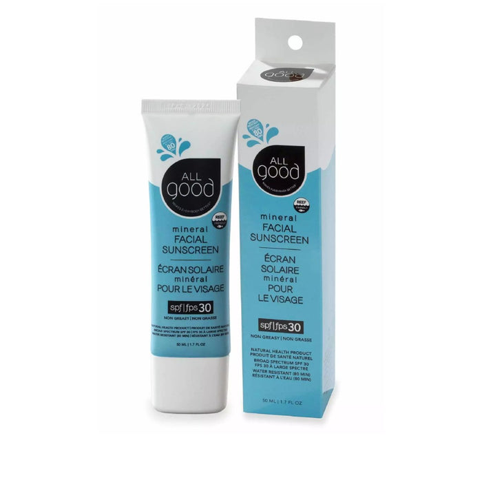 All Good SPF 30 Mineral Facial Sunscreen - The Green Kiss