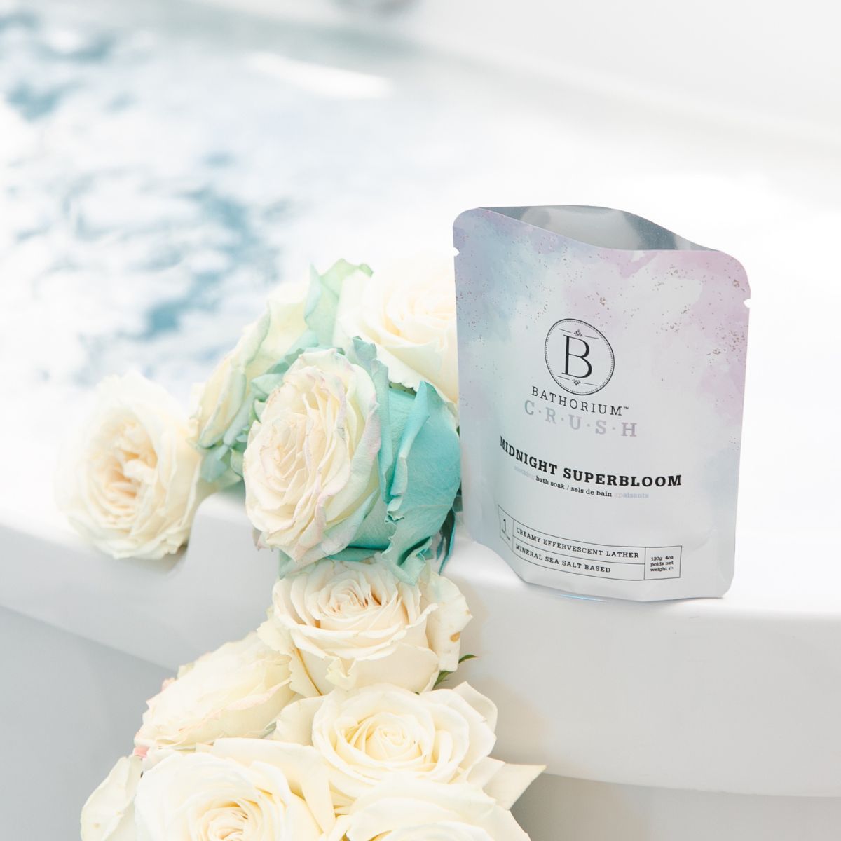 Bathorium Crush Bath Soak - Midnight Superbloom Single Bath - The Green Kiss