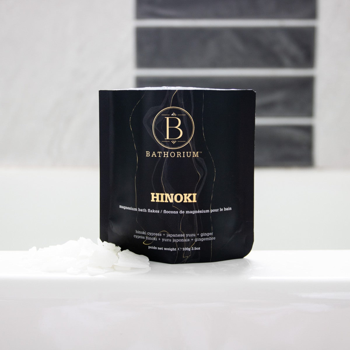 Bathorium Hinoki Magnesium Bath Flake Soak - Single Bath