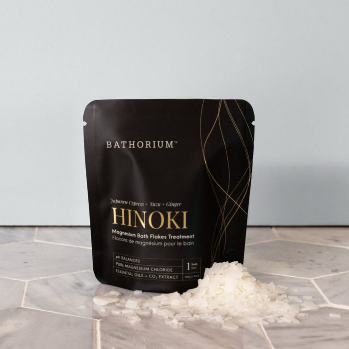 Bathorium Hinoki Magnesium Bath Flake Soak - Single Bath