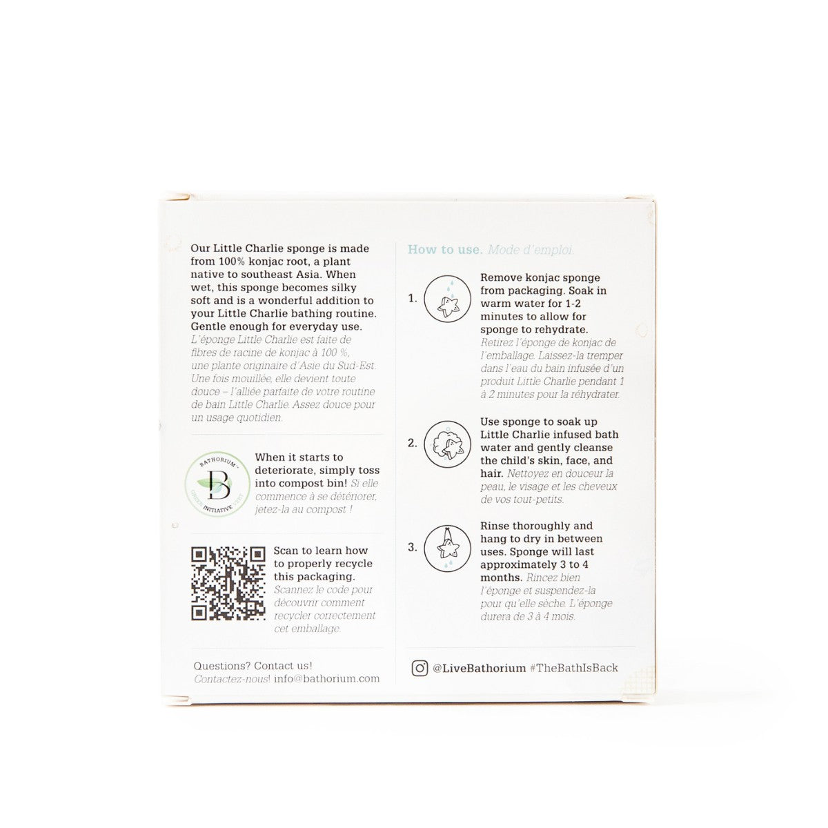 Bathorium Konjac Little Charlie Body Sponge - The Green Kiss