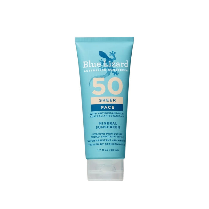 Blue Lizard Sheer Face Mineral SPF 50 Sunscreen Lotion