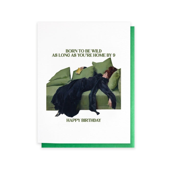 Cardideology Greeting Cards - Born To Be Wild - The Green Kiss