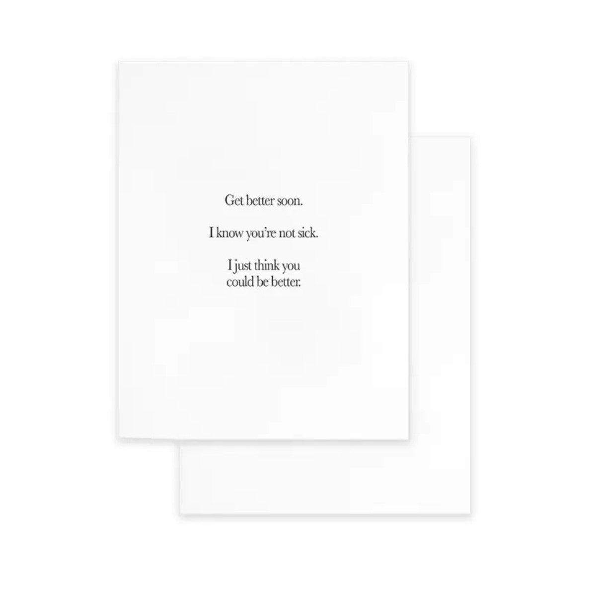 Cardideology Greeting Cards - Think You Could Be Better - The Green Kiss