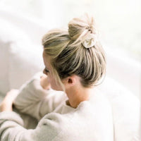Chelsea King Cashmere Cream Scrunchie - Classic - The Green Kiss
