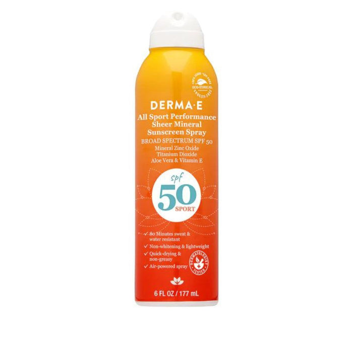 Derma E Kids Active Sheer Mineral Sunscreen Spray SPF50 - The Green Kiss