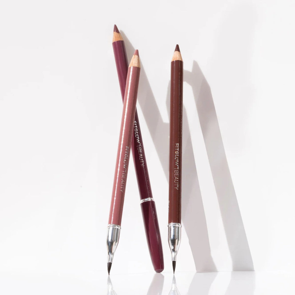 Fitglow Beauty Vegan Lip Liner Trio - Muted Mauve/Root/Buff