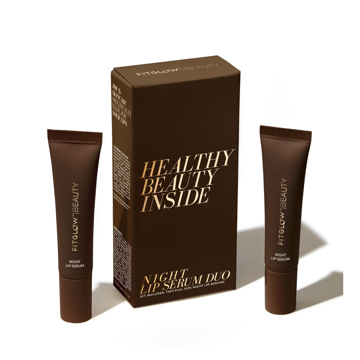 Fitglow Beauty Night Lip Serum Duo - The Green Kiss