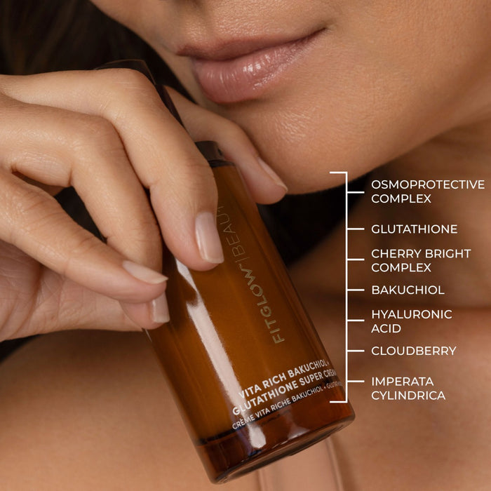 Fitglow Beauty Vita Rich Bakuchiol + Glutathione Super Cream - The Green Kiss