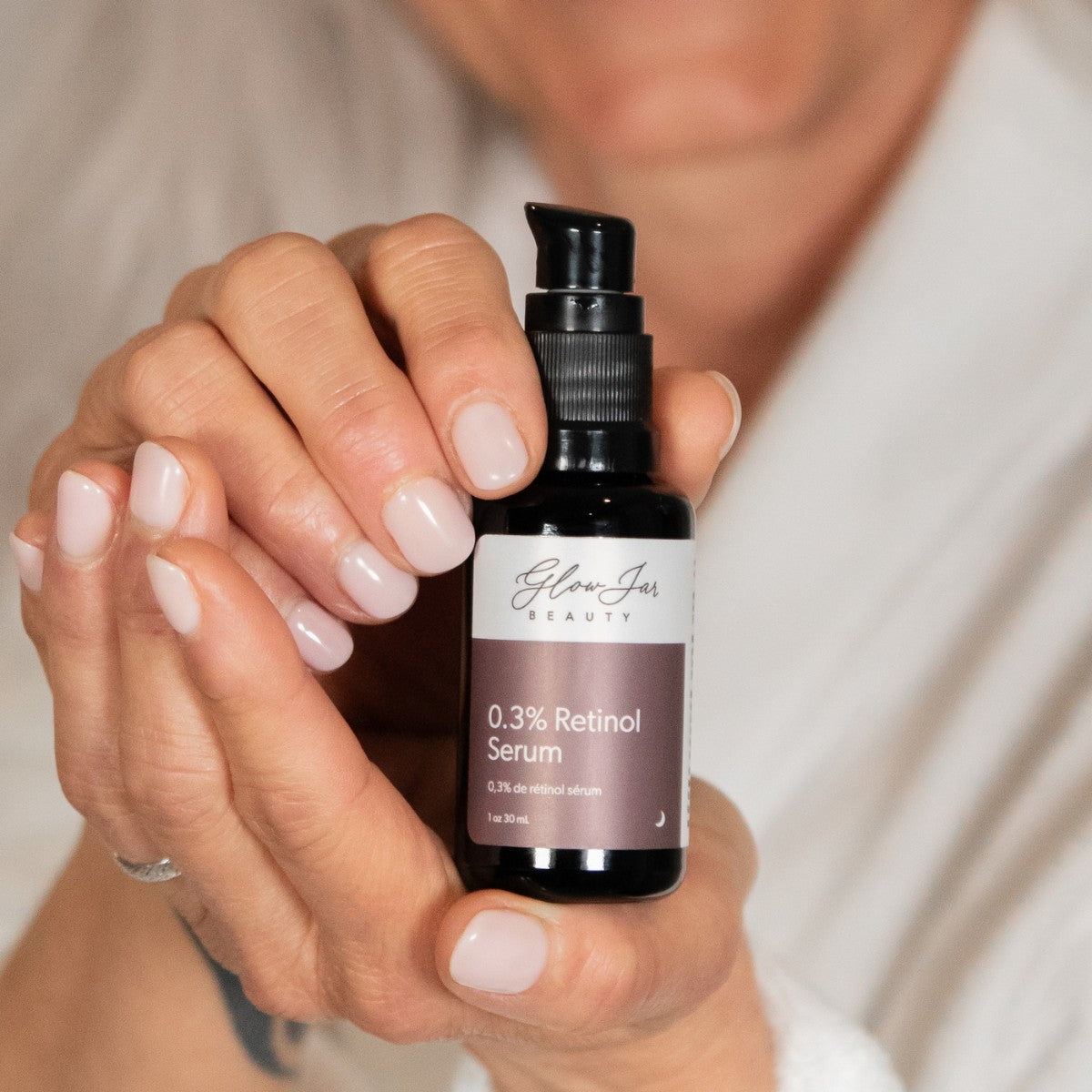 Glow Jar Beauty PM 0.3% Retinol Serum - The Green Kiss