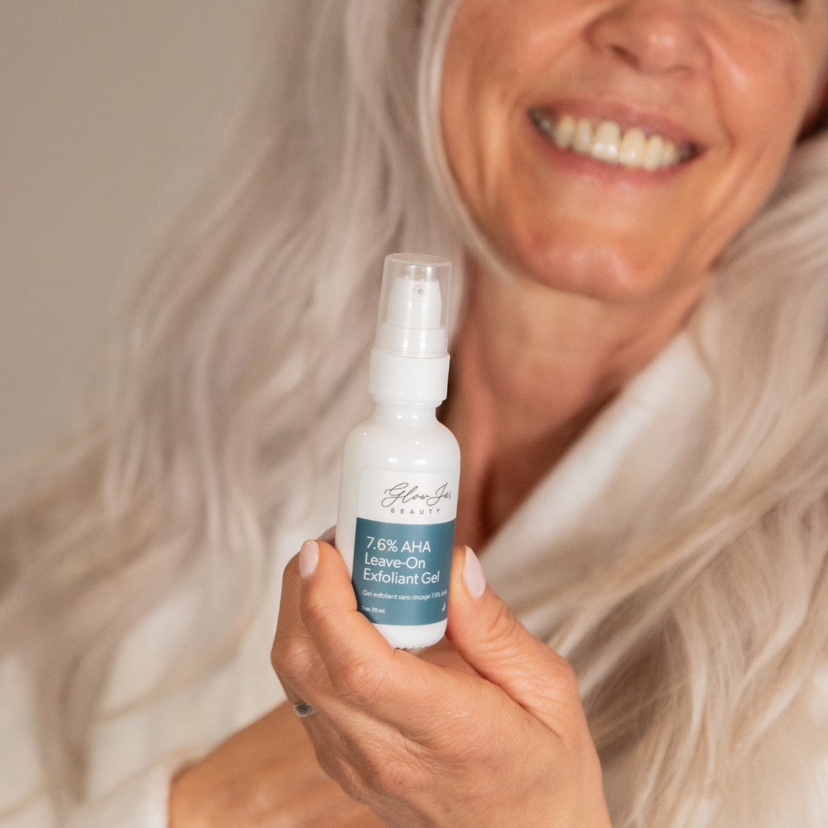 Glow Jar Beauty 7% AHA Exfoliant Gel - The Green Kiss