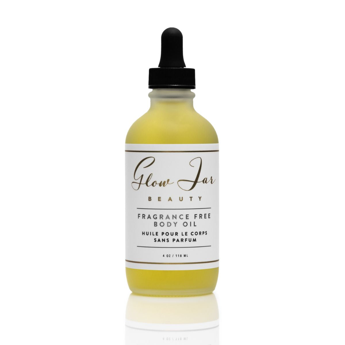 Glow Jar Beauty Fragrance Free Body Oil - The Green Kiss