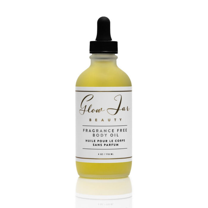 Glow Jar Beauty Fragrance Free Body Oil - The Green Kiss