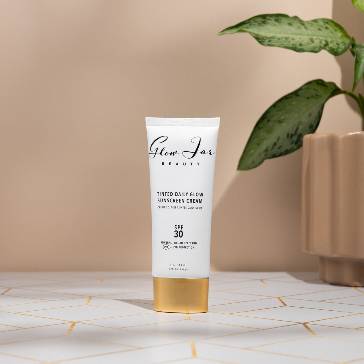 Glow Jar Beauty Tinted Daily Glow Sunscreen Cream SPF 30 - Short Dated - The Green Kiss