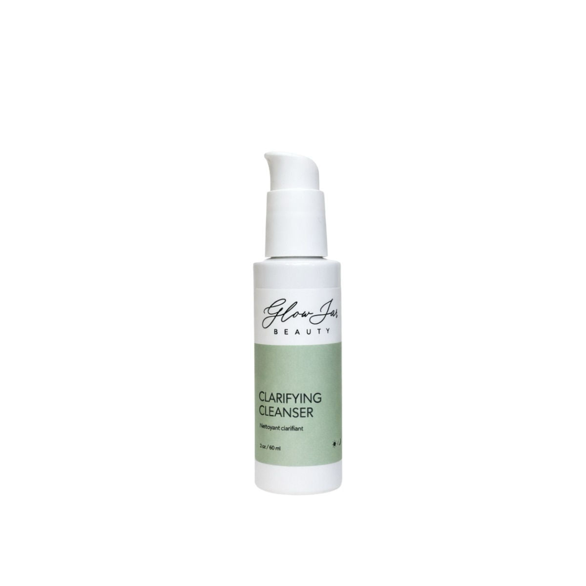 Glow Jar Beauty Clarifying Cleanser (Formerly Clear Skin Cleanser) - 2oz Travel Size - The Green Kiss