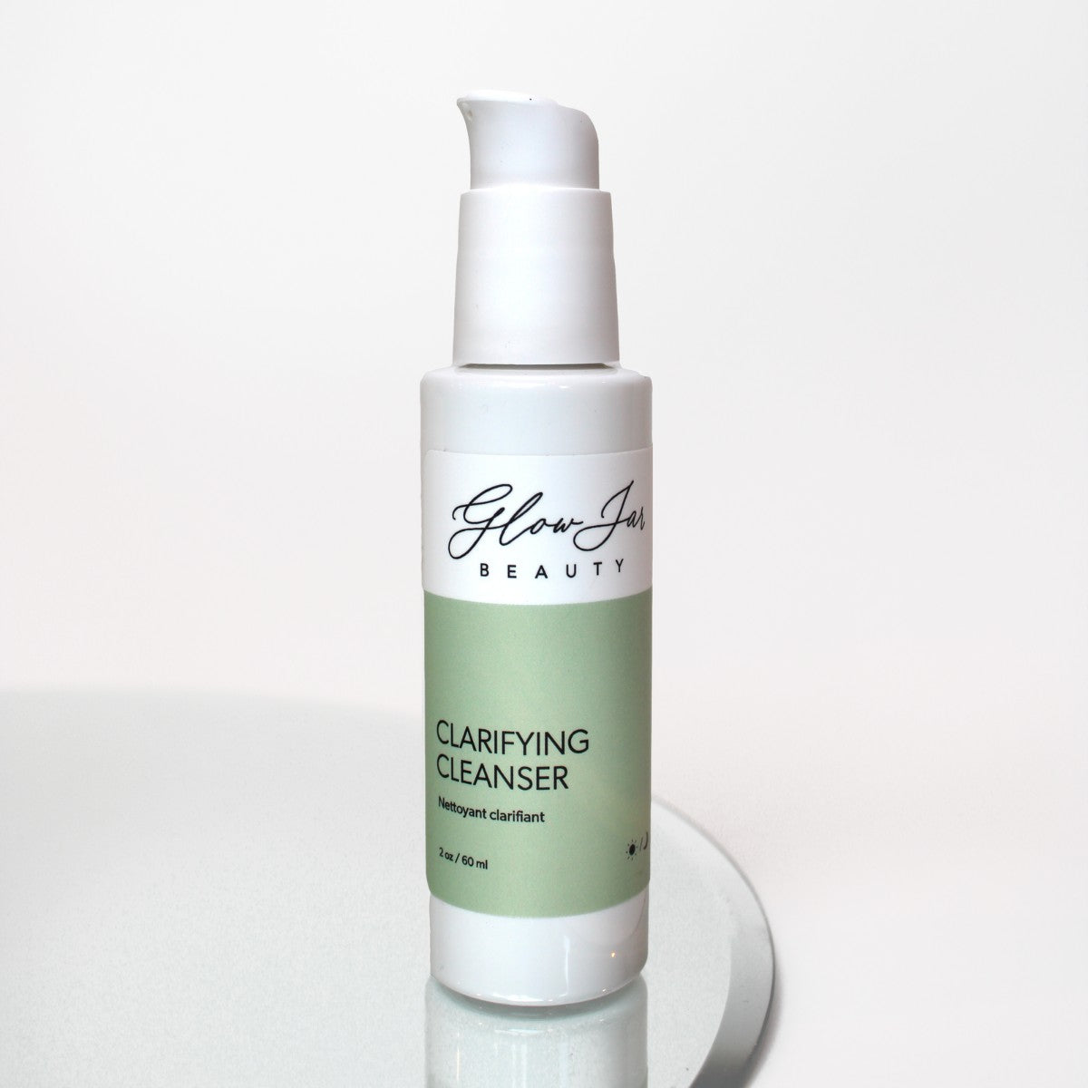 Glow Jar Beauty Clarifying Cleanser (Formerly Clear Skin Cleanser) - 2oz Travel Size - The Green Kiss