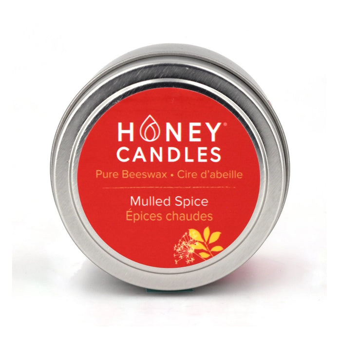 Honey Candles Beeswax Tin Candle - Mulled Spice - The Green Kiss