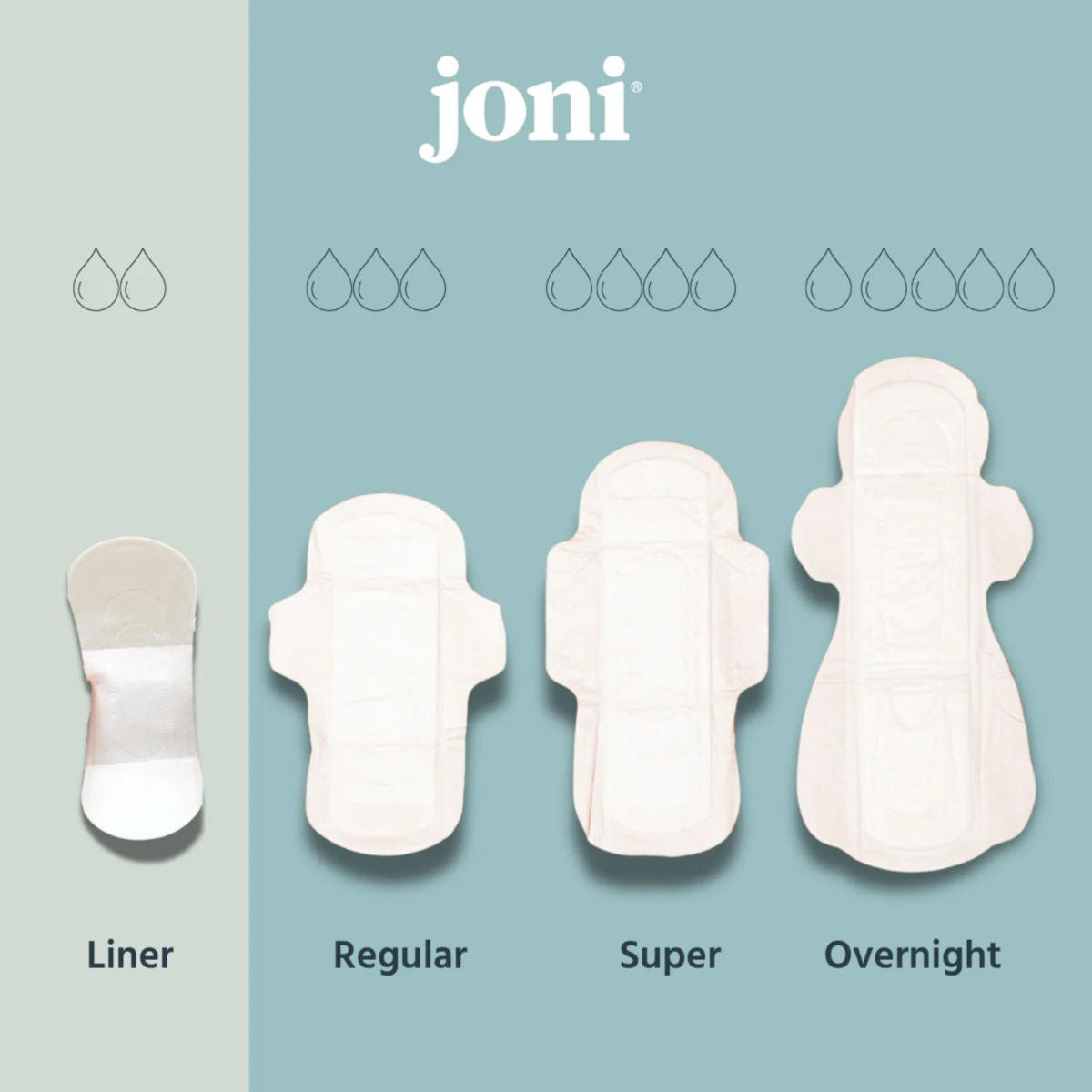 Joni Organic Bamboo Liners - 20 Pack - The Green Kiss