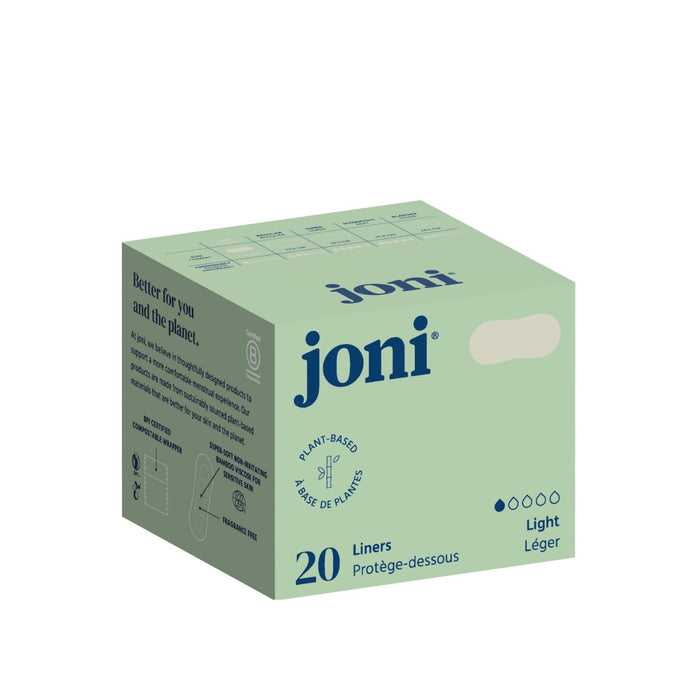 Joni Organic Bamboo Liners - 20 Pack - The Green Kiss