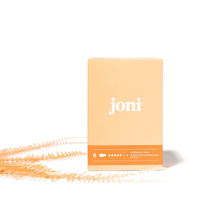 Joni Organic Bamboo Overnight Pads - 8 Pack - The Green Kiss