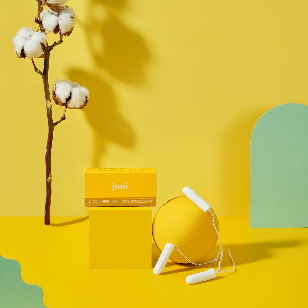 Joni Organic Cotton Regular Tampons - 16 Pack - The Green Kiss