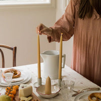 Little Mill Hand Dipped Beeswax Taper Candle Pair