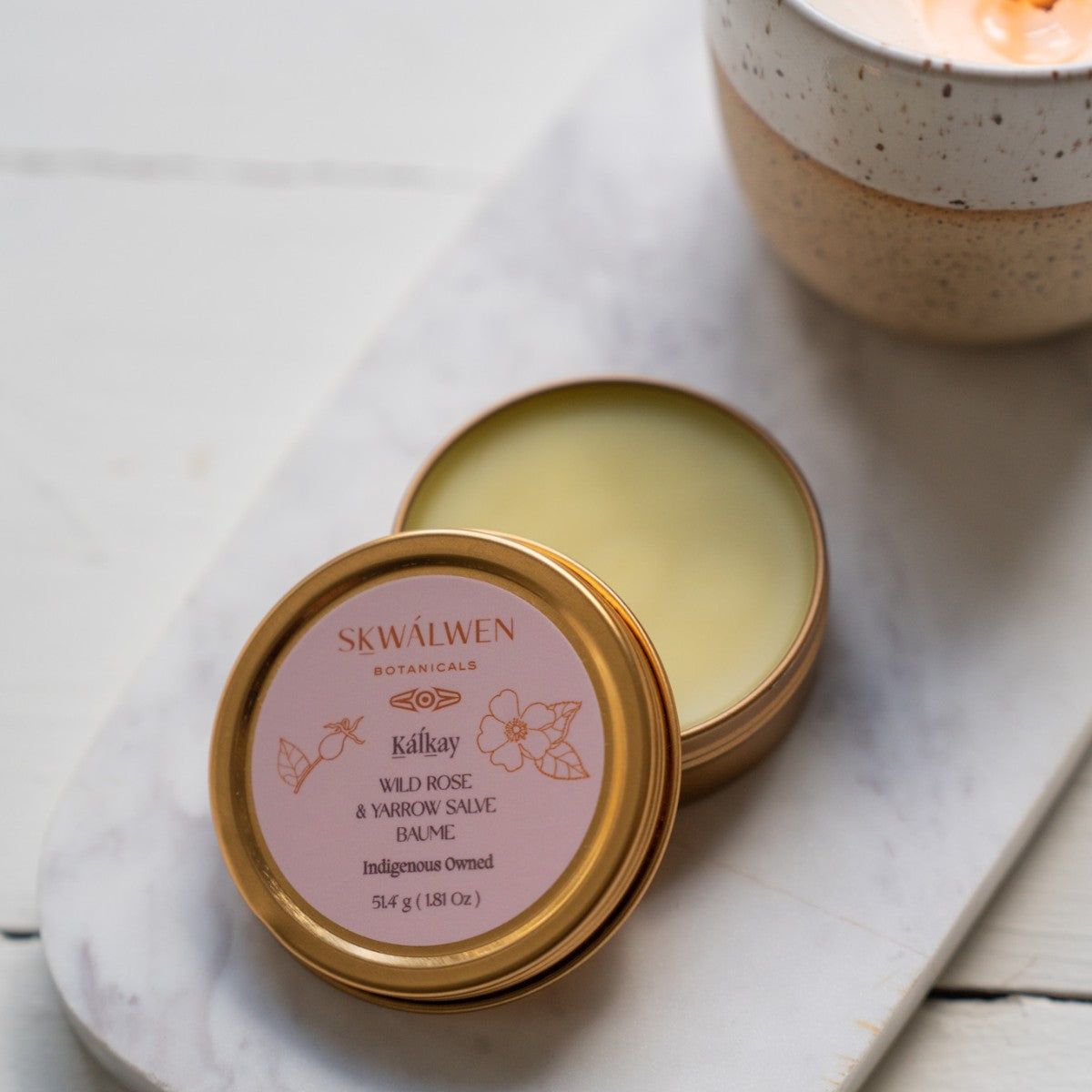 Skwalwen Botanicals Kalkáy Wild Rose & Yarrow Salve - The Green Kiss