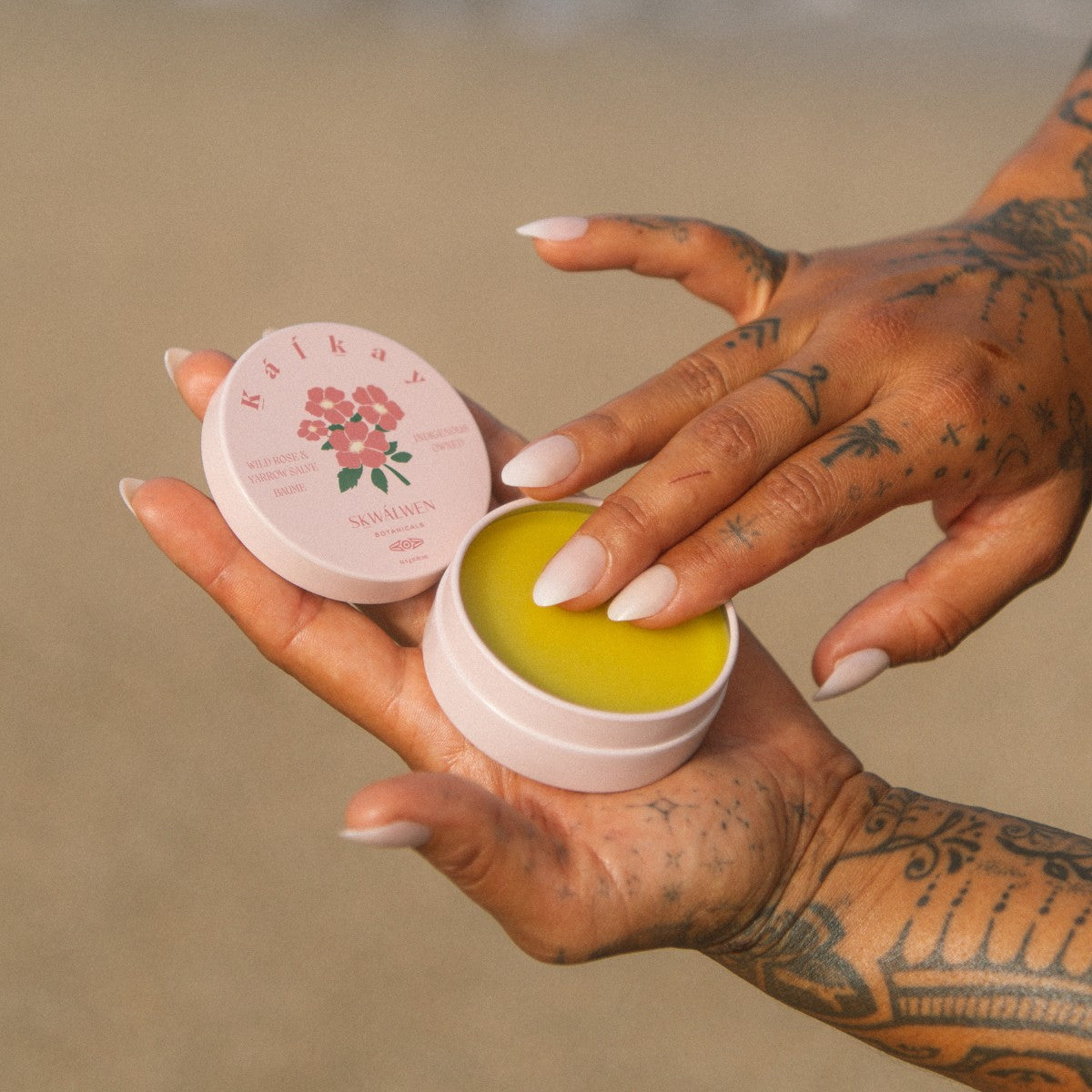 Skwalwen Botanicals Kalkáy Wild Rose & Yarrow Salve - The Green Kiss
