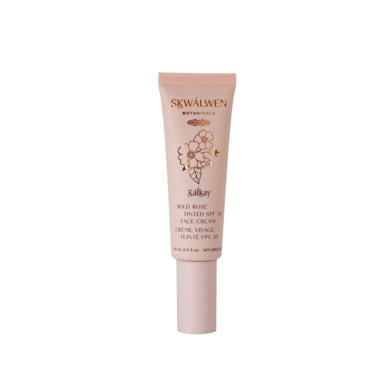 Skwalwen Botanicals Kalkáy Wild Rose Tinted SPF 30 Face Cream - The Green Kiss