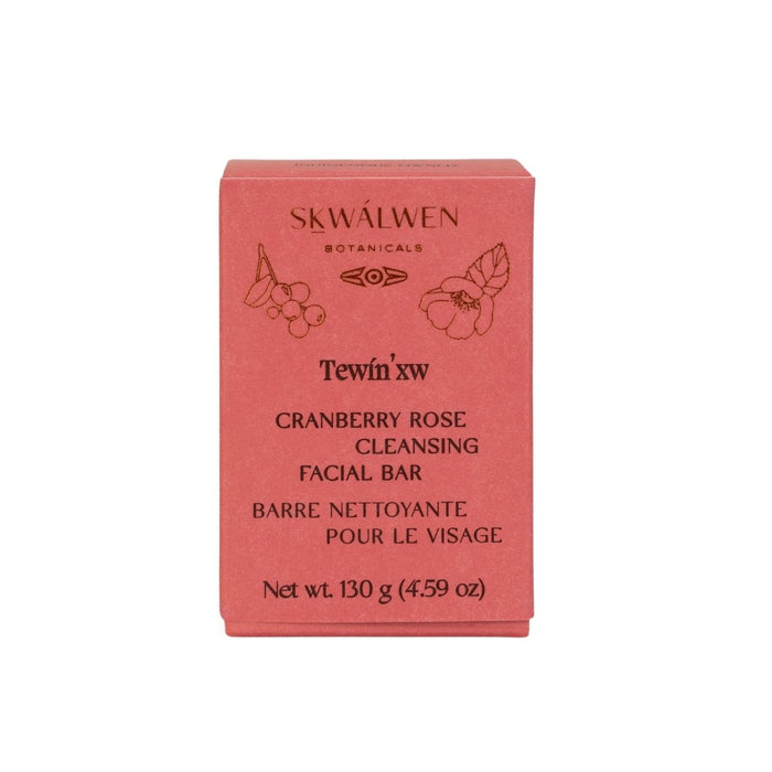 Skwalwen Botanicals Tewín’xw Cranberry Rose Cleansing Facial Bar - The Green Kiss