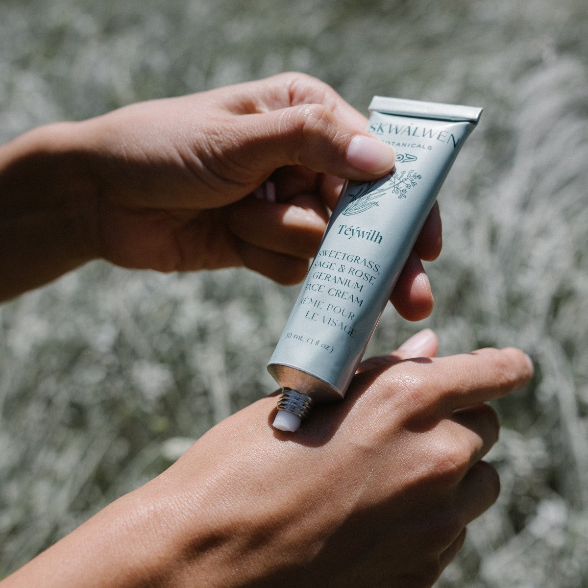 Skwalwen Botanicals Téýwilh Sweetgrass, Sage & Rose Geranium Face Cream