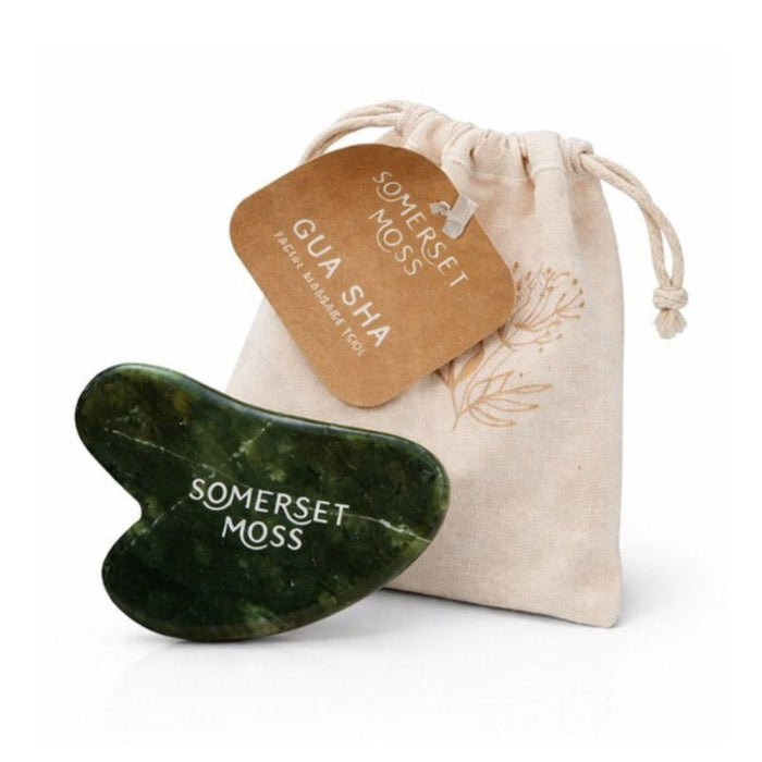 Somerset Moss Jade Gua Sha Stone - The Green Kiss