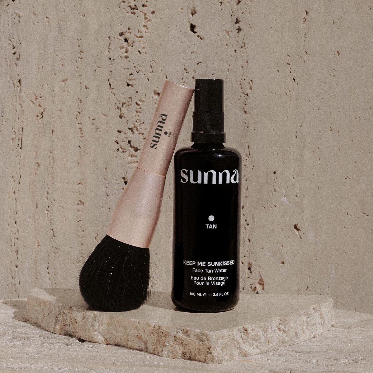 Sunna Tan Face Tan Water + Brush - The Green Kiss
