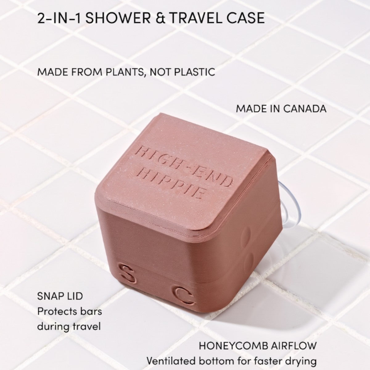 The High-End Hippie 2-in-1 Shower & Travel Case - The Green Kiss