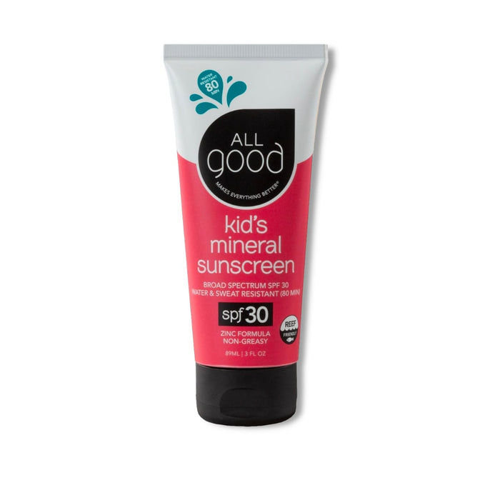 All Good SPF 30 Kid's Mineral Water Resistant Sunscreen - The Green Kiss