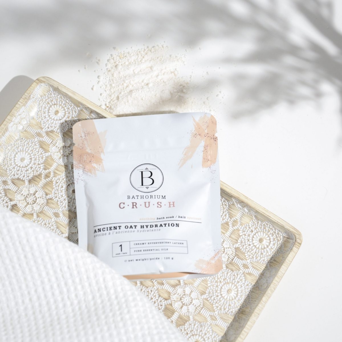 Bathorium Crush Bath Soak - Ancient Oat Hydration Single Bath - The Green Kiss