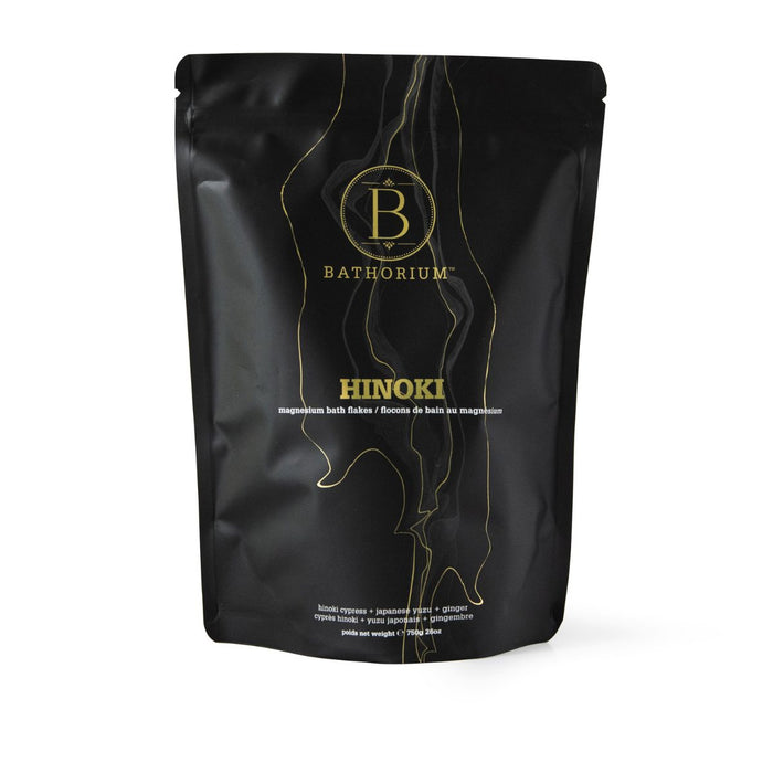 Bathorium Hinoki Magnesium Bath Flake Soak - The Green Kiss