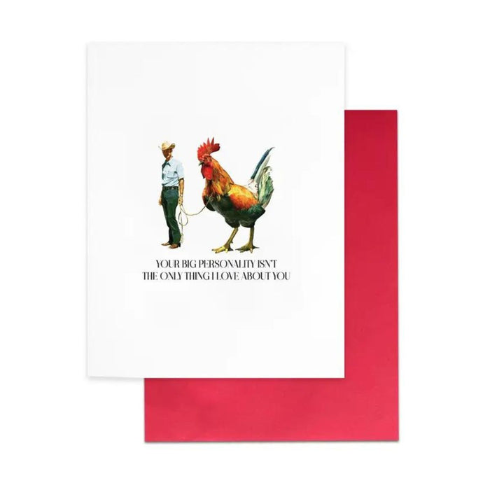 Cardideology Greeting Cards - Big Personality - The Green Kiss
