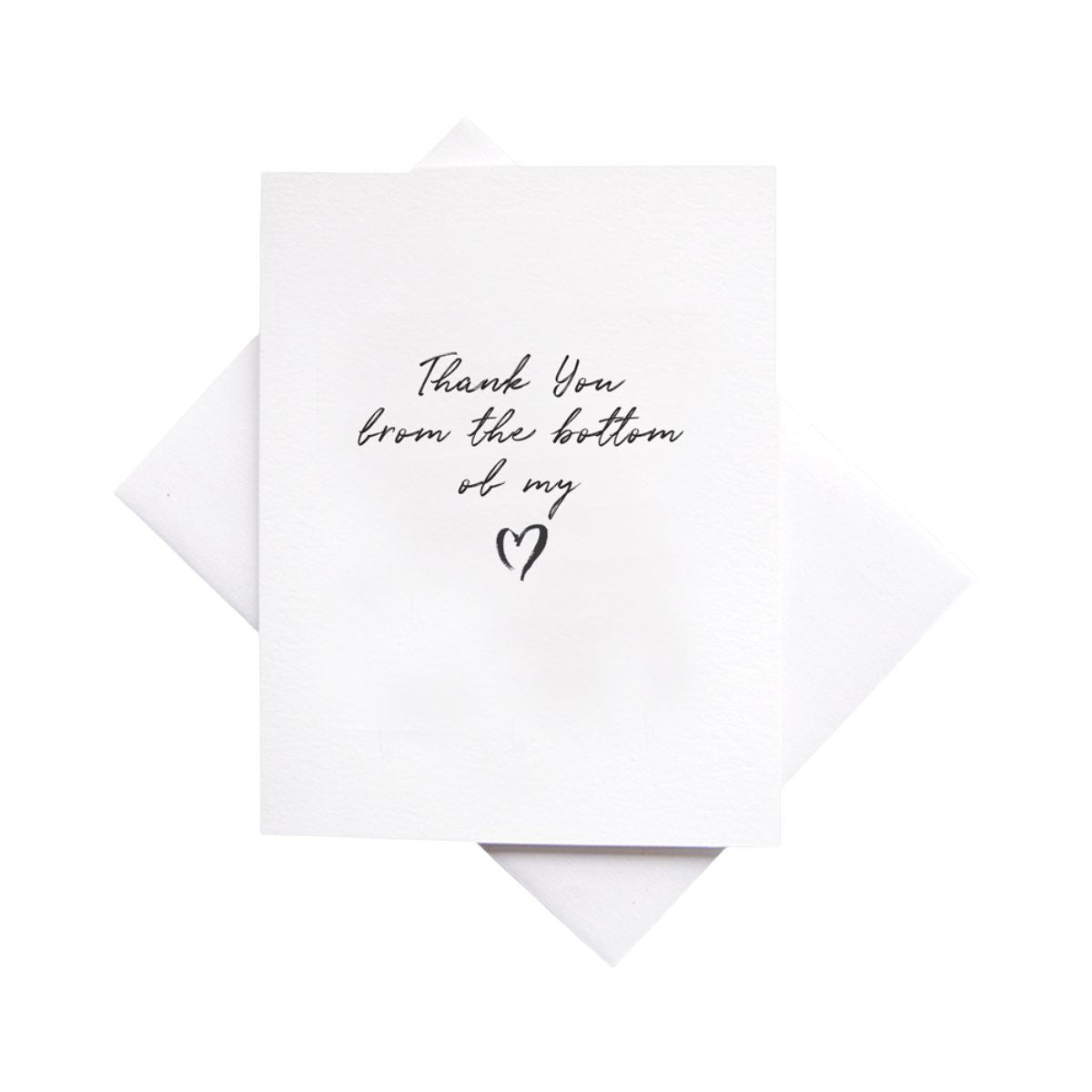 Cardideology Greeting Cards - From The Bottom Of My Heart