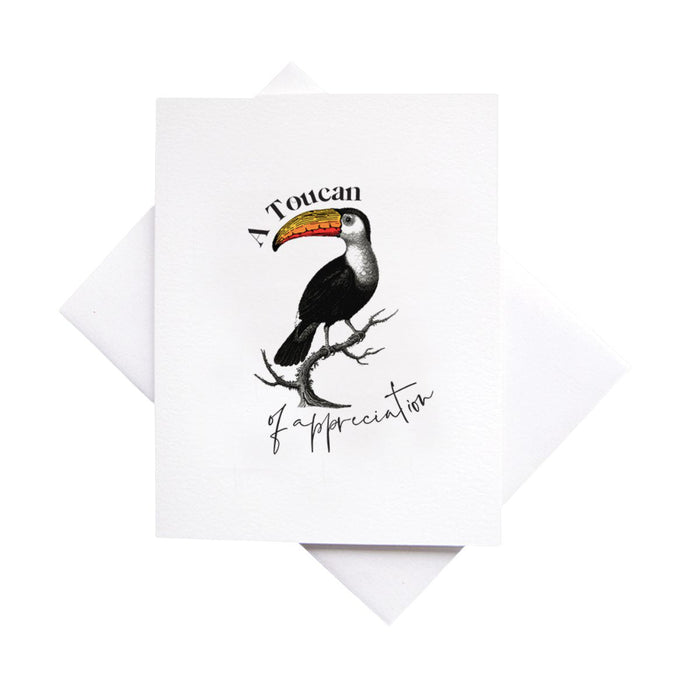 Cardideology Greeting Cards - A Toucan of Appreciation - The Green Kiss