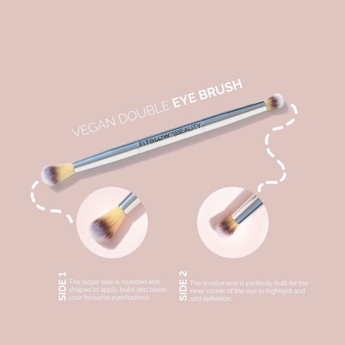 Z Fitglow Beauty Teddy Double Eye Brush - The Green Kiss