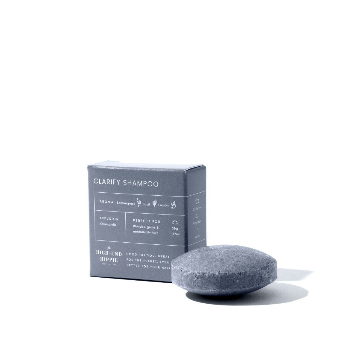 The High-End Hippie Clarify Shampoo Bar Mini - The Green Kiss