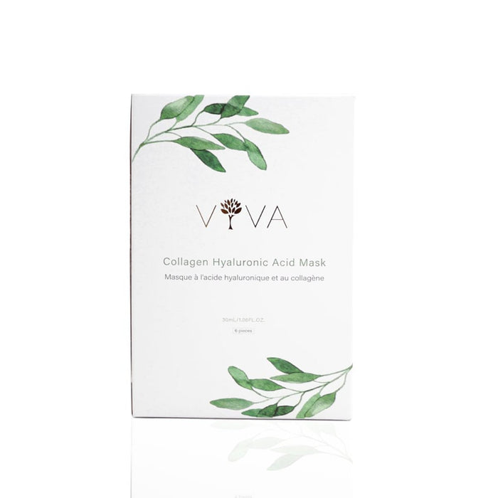 Viva Organics Collagen Hyaluronic Acid Sheet Mask - 6 Pack - The Green Kiss