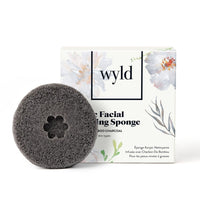 Wyld Konjac Sponge - Bamboo Charcoal - The Green Kiss