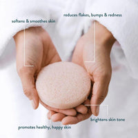 Wyld Konjac Sponge - French Pink Clay - The Green Kiss