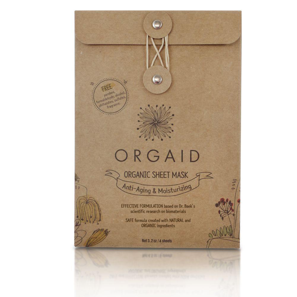 Orgaid Anti-Aging Organic Sheet Mask 4 Pack - The Green Kiss